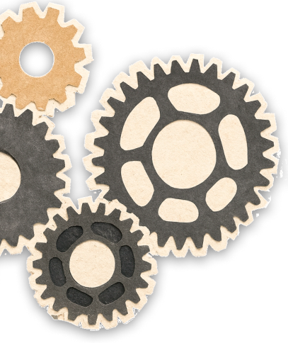 Engrenagens esquerda